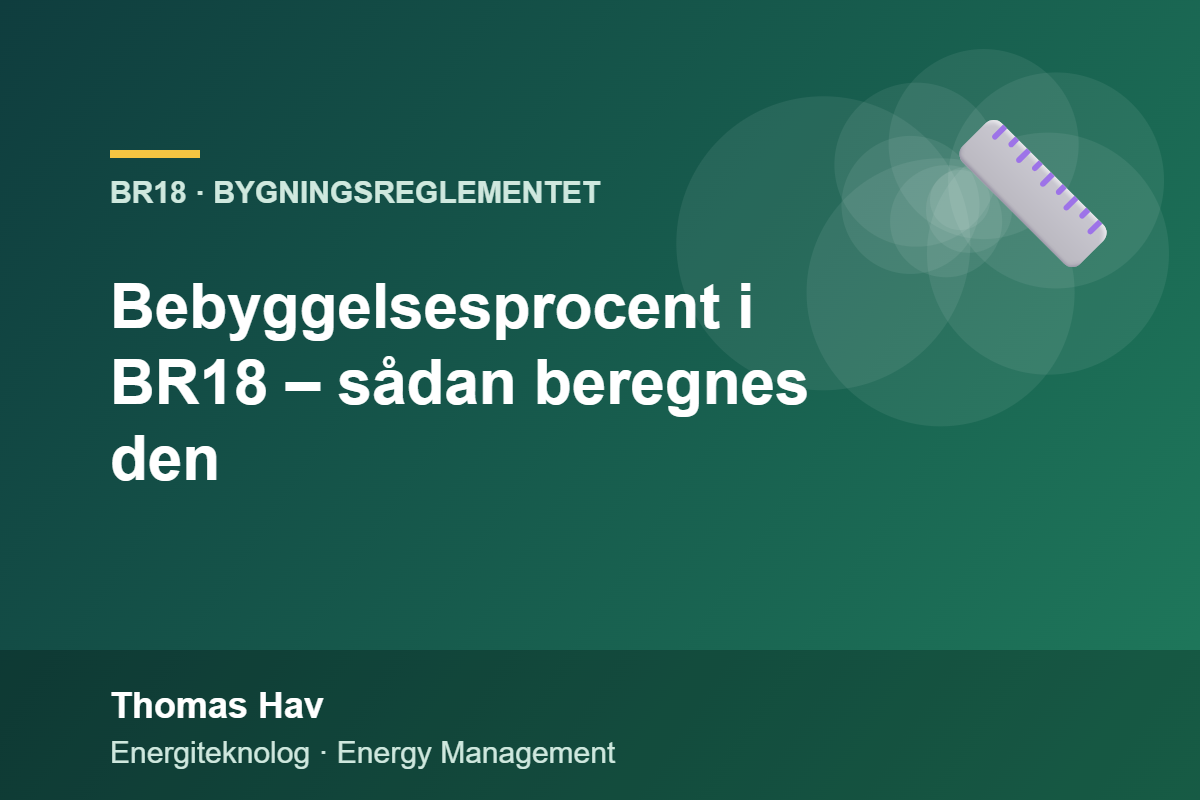 Bebyggelsesprocent i BR18 – sådan beregnes den
