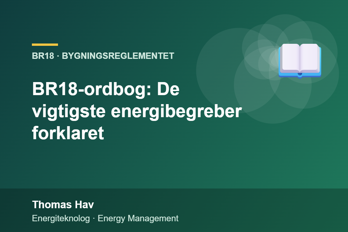 BR18-ordbog: De vigtigste energibegreber forklaret – Thomas Hav, energiteknolog