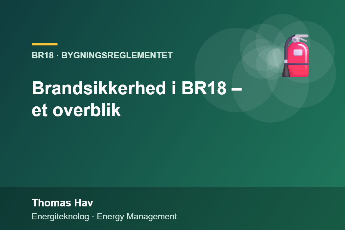 Brandsikkerhed i BR18 – et overblik