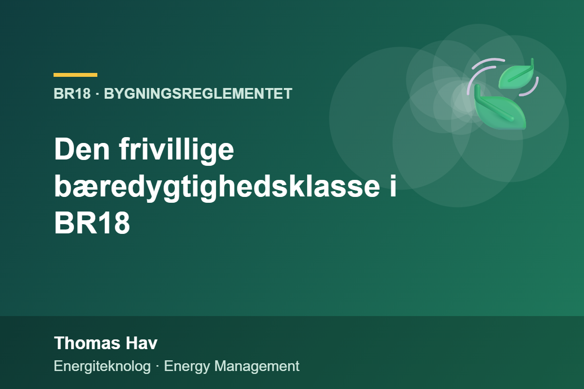 Den frivillige bæredygtighedsklasse i BR18