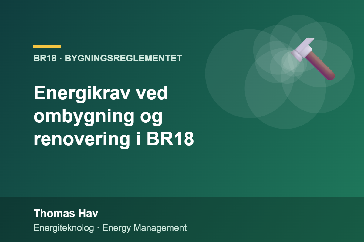 Energikrav ved ombygning og renovering i BR18