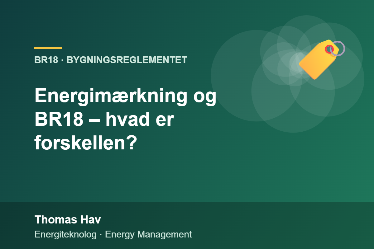 Energimærkning og BR18 – hvad er forskellen?