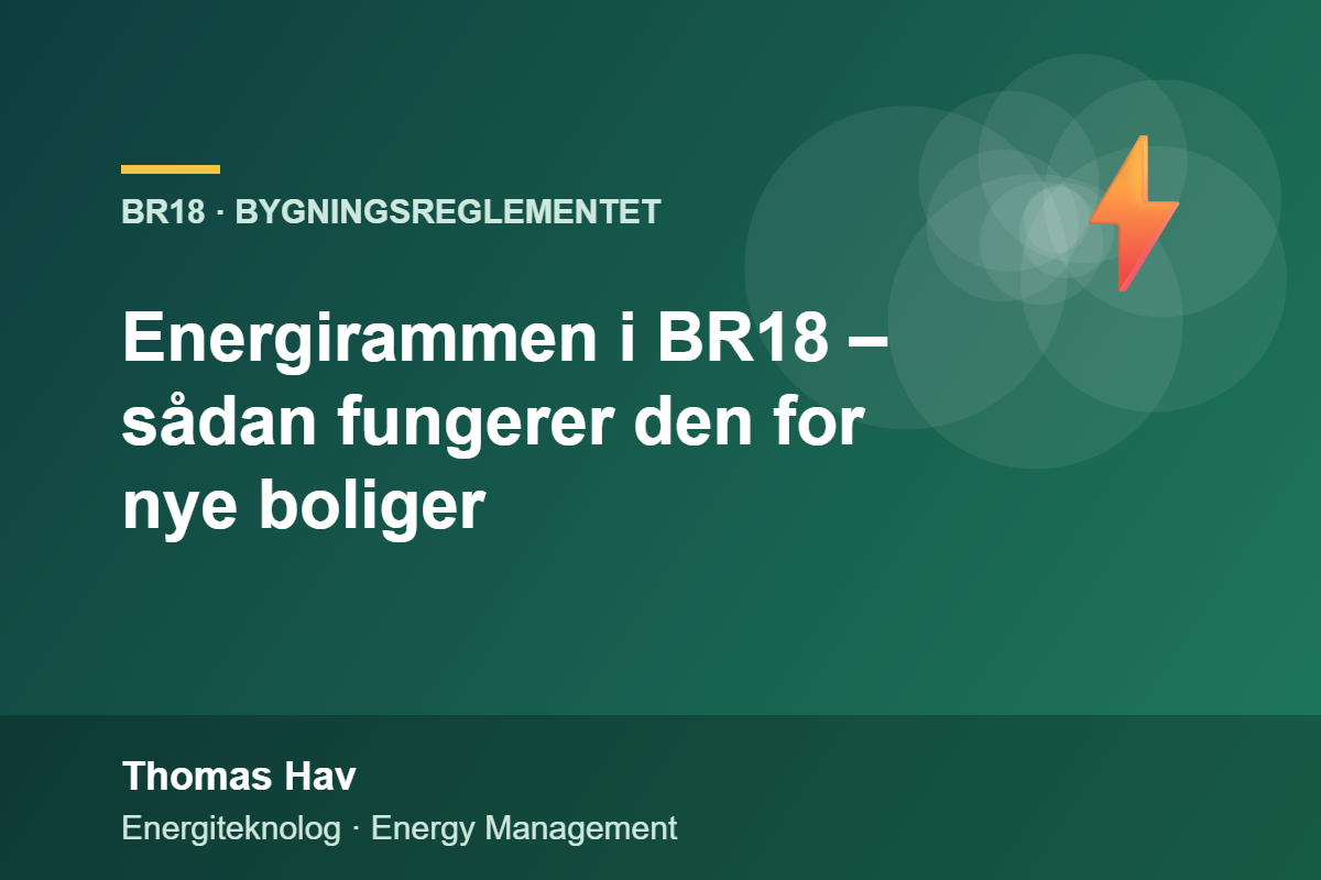 Energirammen i BR18 – sådan fungerer den for nye boliger – Thomas Hav, energiteknolog