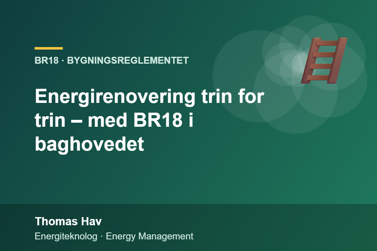 Energirenovering trin for trin – med BR18 i baghovedet