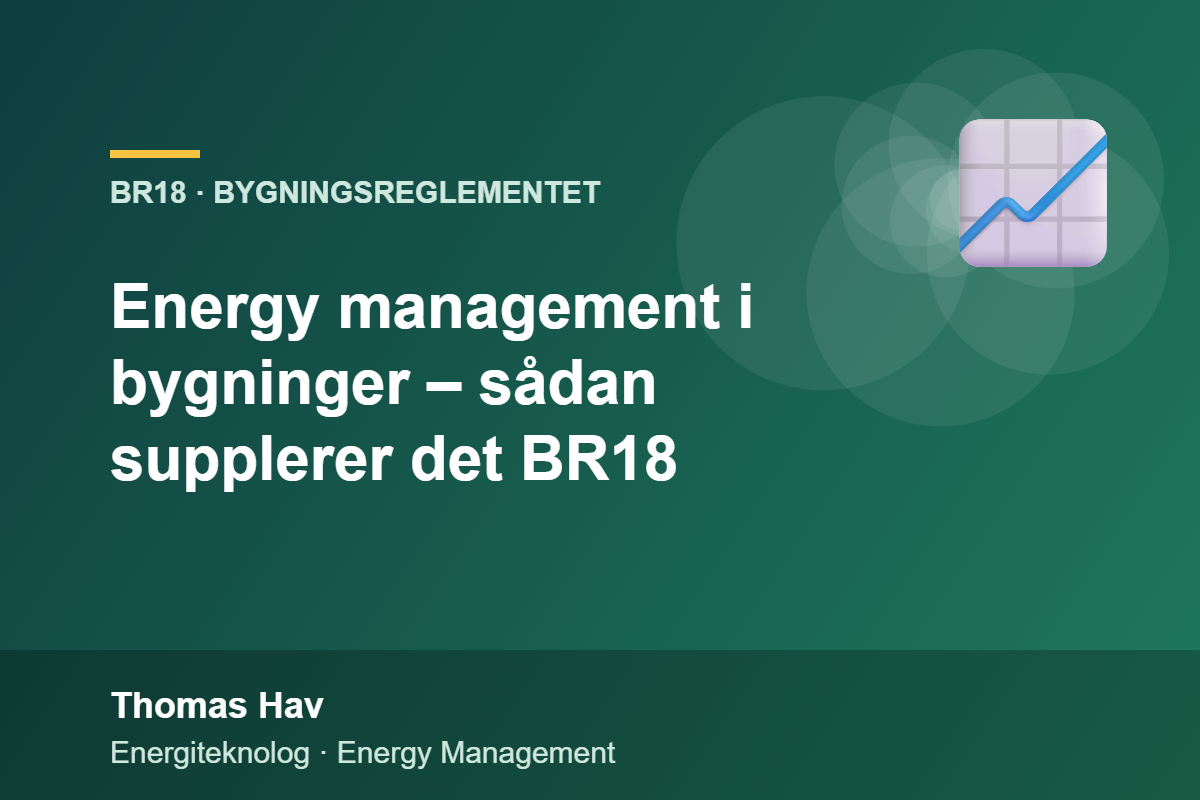 Energy management i bygninger – sådan supplerer det BR18