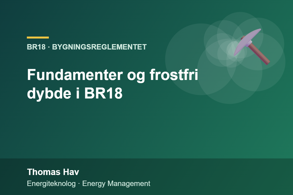 Fundamenter og frostfri dybde i BR18