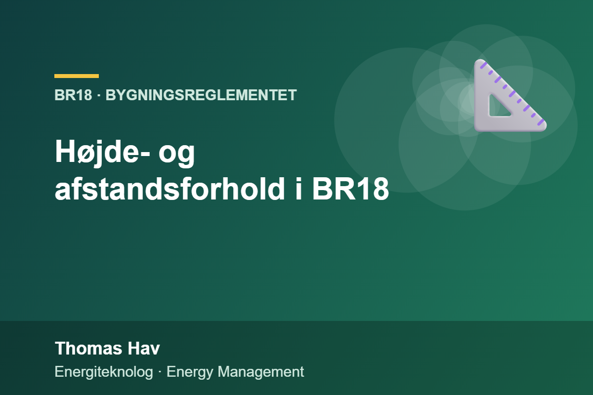 Højde- og afstandsforhold i BR18