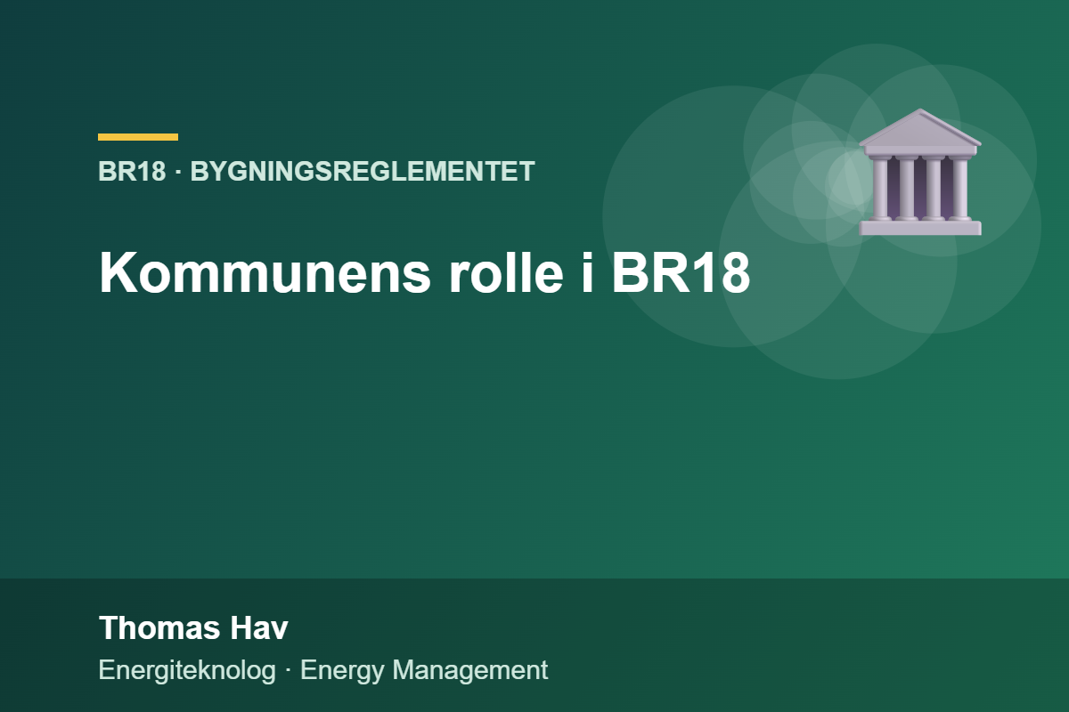 Kommunens rolle i BR18