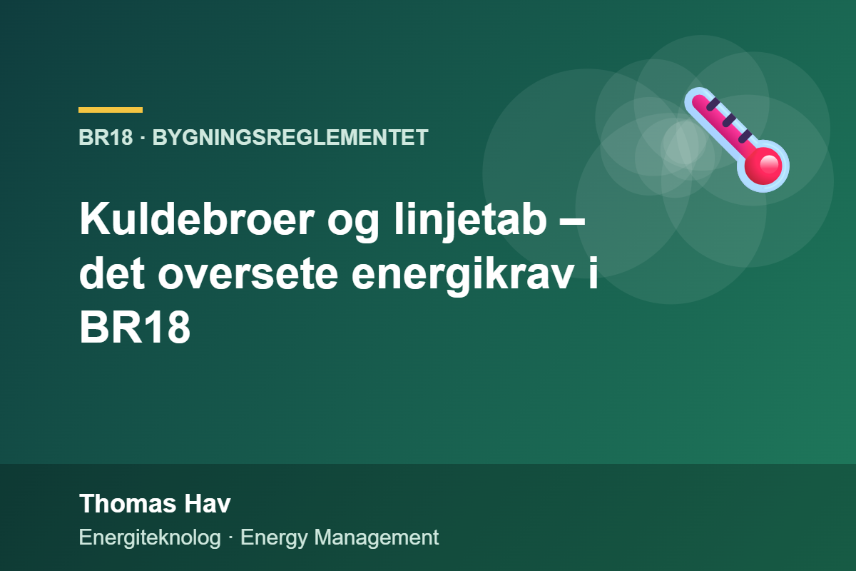 Kuldebroer og linjetab – det oversete energikrav i BR18