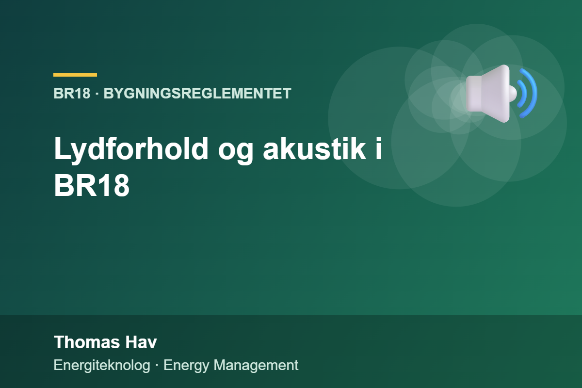 Lydforhold og akustik i BR18