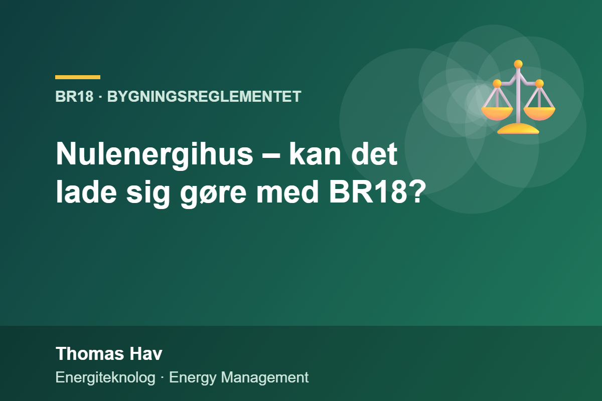 Nulenergihus – kan det lade sig gøre med BR18?