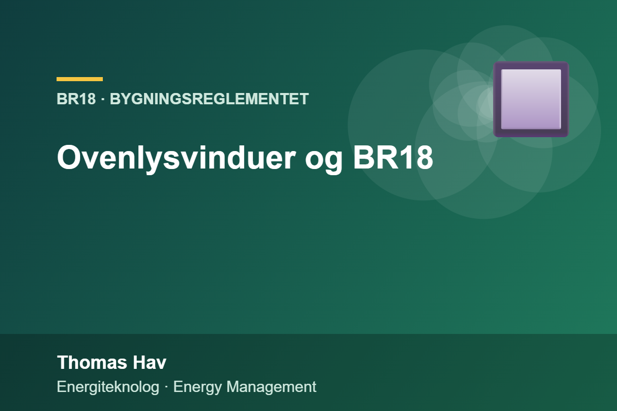 Ovenlysvinduer og BR18