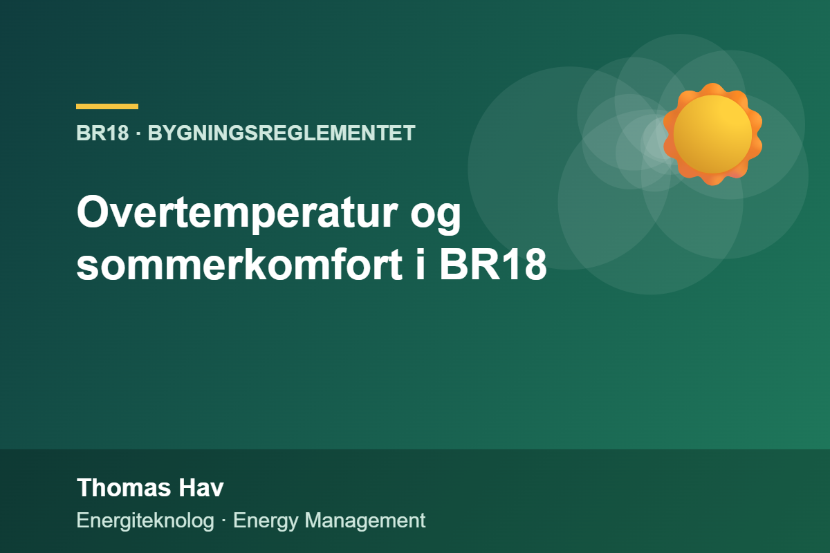 Overtemperatur og sommerkomfort i BR18