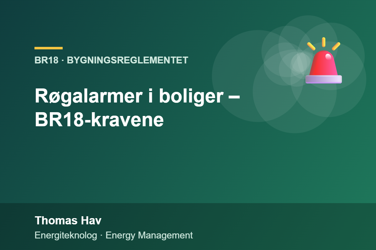 Røgalarmer i boliger – BR18-kravene