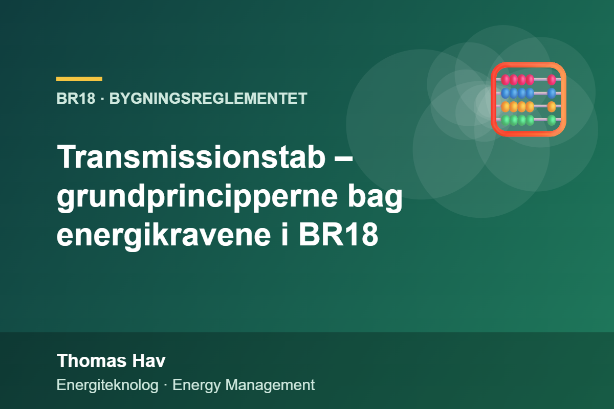 Transmissionstab – grundprincipperne bag energikravene i BR18