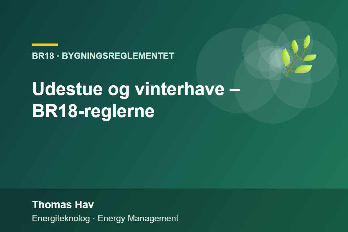Udestue og vinterhave – BR18-reglerne