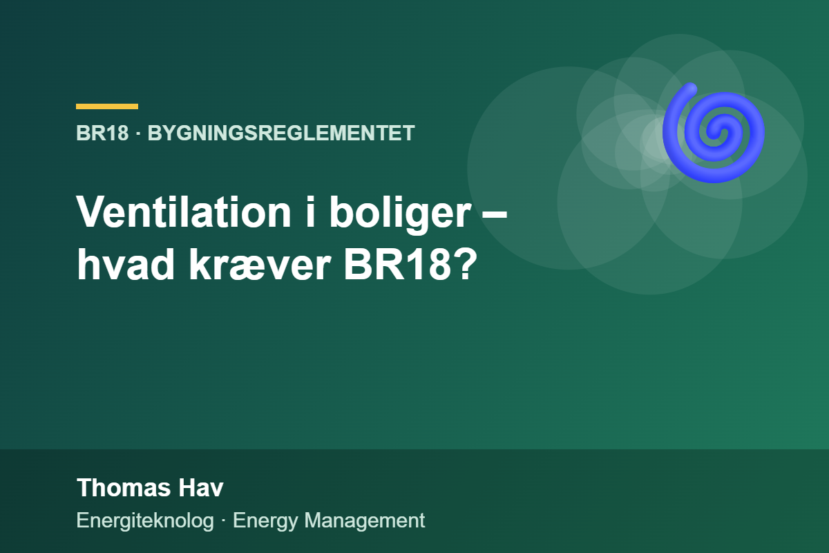 Ventilation i boliger – hvad kræver BR18?